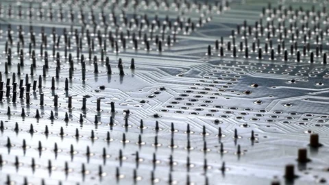 Computer Circuit Board Rotation. Stock Footage 98759467