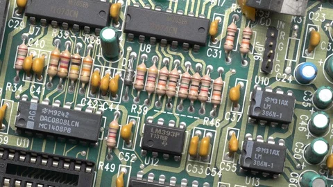 Computer Circuit Board Rotation. Stock Footage 98761829