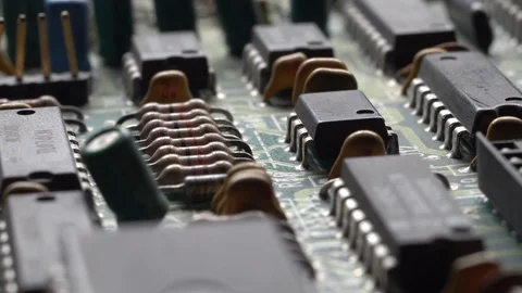 Computer Circuit Board Rotation. Stock Footage 98761856