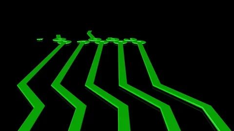 Computer Circuit Flyover 스톡 동영상 79675622