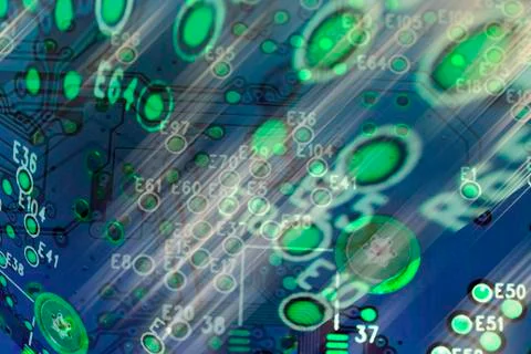 Computer circuit イラスト素材