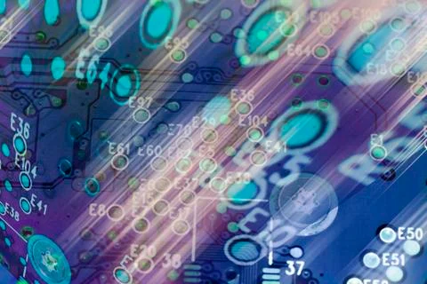 Computer circuit イラスト素材