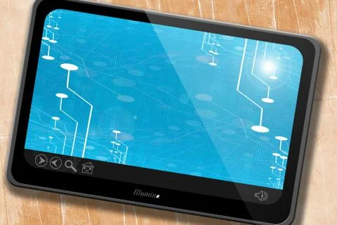 Computer circuit 스톡 일러스트