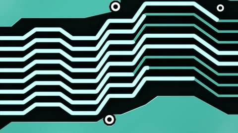 Computer Circuit Power Stock Footage 49106558