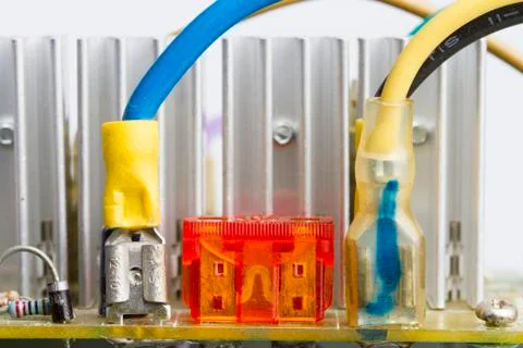 The computer circuits with equipment computer. Stock Photos