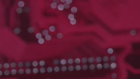 Computer circuits hardware. Motherboard part, chips, connections, circuit boards Stock Footage 80288285