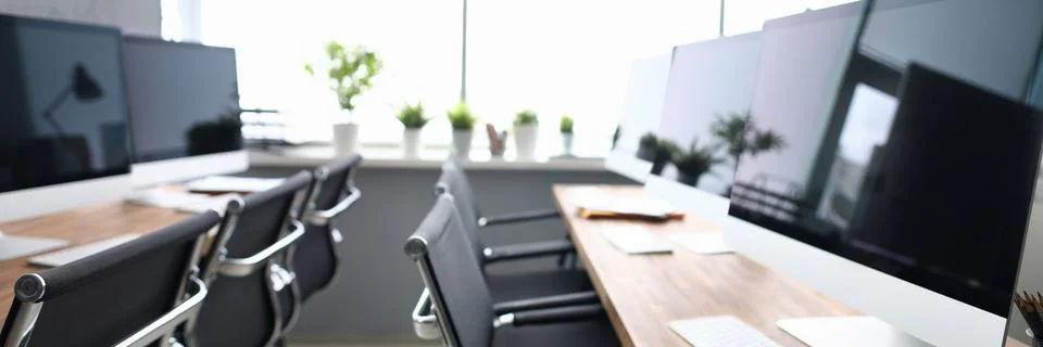 Computer class learning informatics background Stock Photos