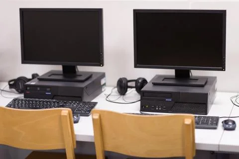 Computer classroom 스톡 사진