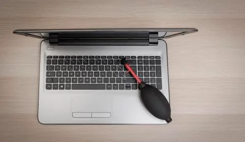 Computer cleaning Stock Photos