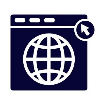 Computer, click, web, browser, browser click icon Stock Illustration