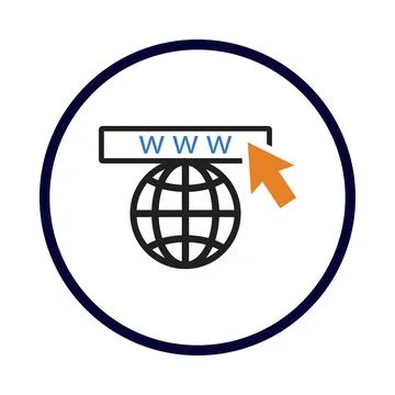 Computer, click, web, browser, browser click icon Stock Illustration