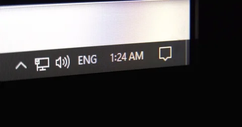 Computer clock Stock Footage 103957573