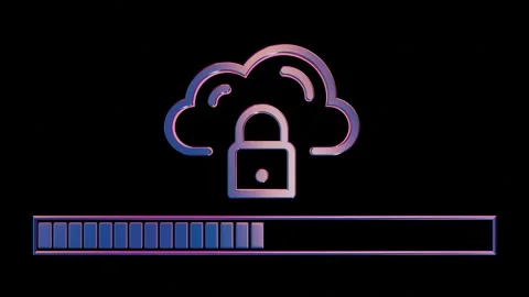 A computer with a cloud on top of it Stock-Footage 309924137
