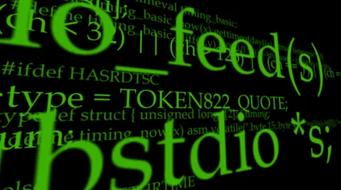 Computer Code 3D 3 w/Alpha Channel Vidéo 33663540