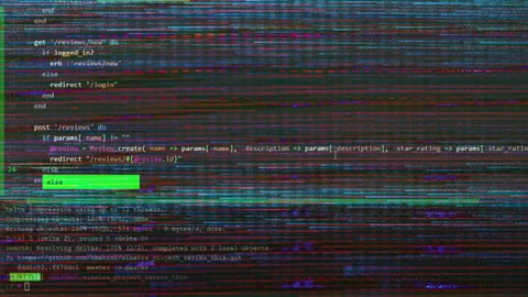 Computer code and data numbers Video stock 236895697