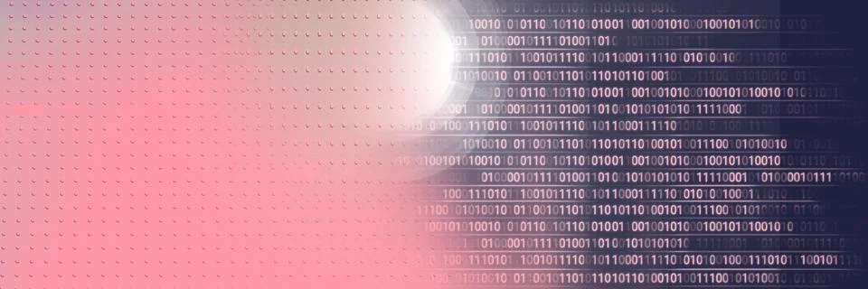 Computer code and metal machine surface against gradient background, program 스톡 일러스트