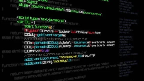 Computer Code Background 動画素材 92810595