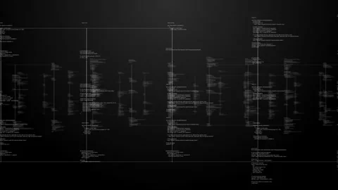 Computer Code, Big Data, and Cloud Computing to Transform Networks Stock Footage 245324506