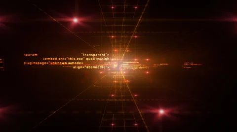 Computer Code Black Video stock 51029227