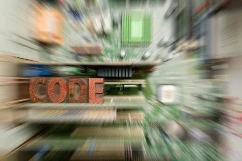 Computer code. Coding for computer programming and developing Stock Photos