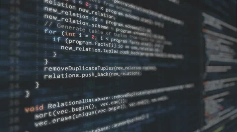Computer Code Color running moving working Vídeo Stock 62409718