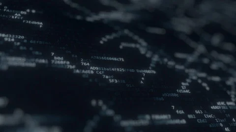 Computer code flashing trails on the screen. Loopable animation Stock Footage 93594461
