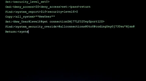 Computer Code Stock Footage 32422936