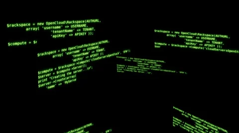 Computer Code Stock Footage 38805951