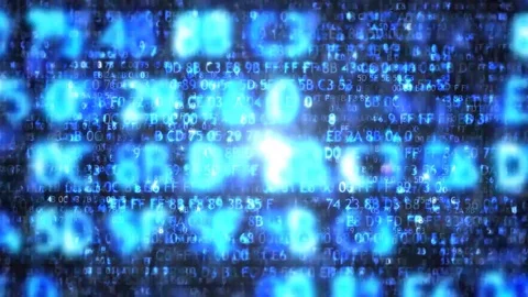 The computer code in the form of blurred. Computer code Stock Footage 70412766