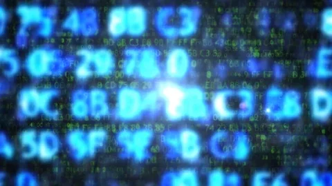 The computer code in the form of blurred. Computer code Stock Footage 70413234