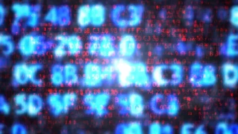 The computer code in the form of blurred. Computer code Stock Footage 70414133