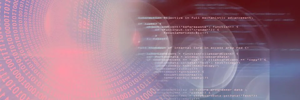 Computer code funnel and data processing against gradient background, program Stock Illustration