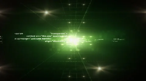 Computer Code Green Stock Footage 51029451
