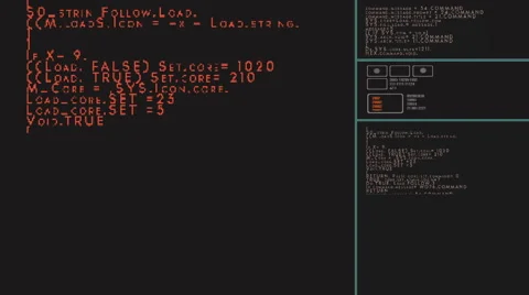 Computer code hack hacking system codes Stock Footage 59528734