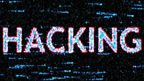 Computer code. Hacking confidential information. safety concept Stock Illustration