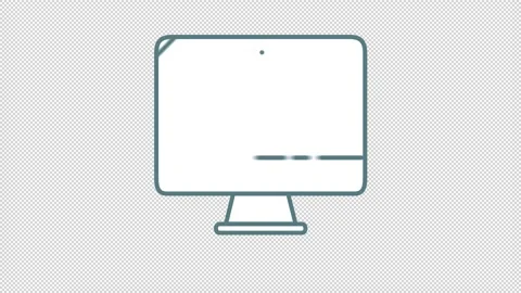 Computer Code line icon on the Alpha Channel Stock Footage 136303337