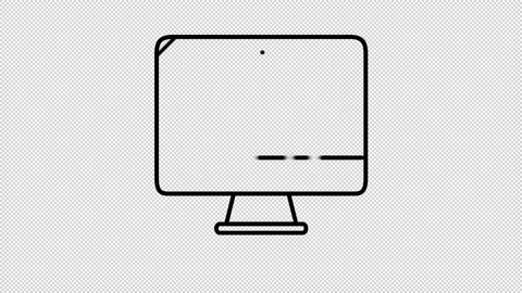 Computer Code line icon on the Alpha Channel Stock Footage 138119684