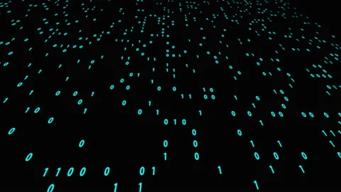 Computer code. Matrix. Abstract background with numbers one and zero. Stock Footage 161140359