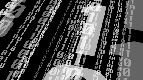 Computer code in motion the dynamic nature of binary data on a binary Stock Footage 251955478