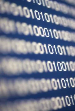 Computer code numbers Foto stock