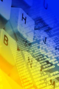 Computer code Stockfoto's