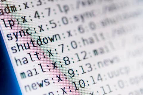 Computer code Foto stock