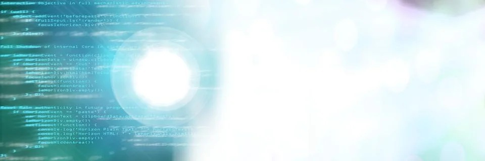 Computer code processing against black and green background, program coding and Foto stock