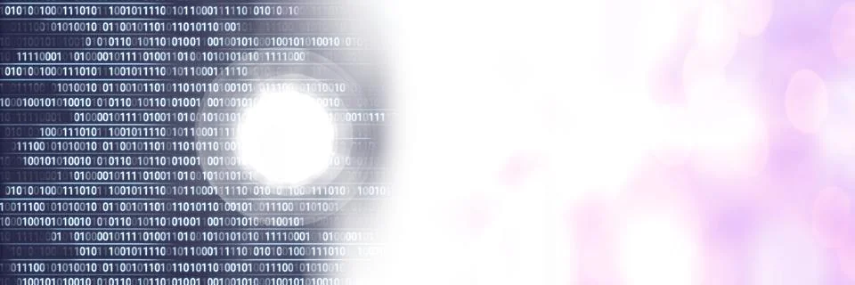 Computer code processing against black and pink background, program coding and Stock Photos