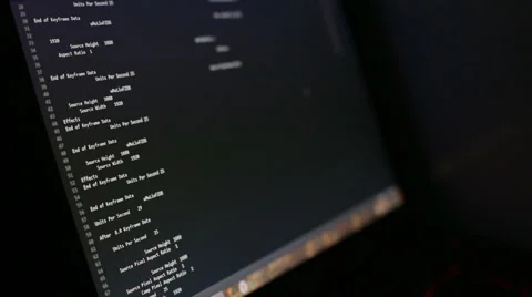 Computer code program running in a virtual space, hacking Stock Footage 68930700