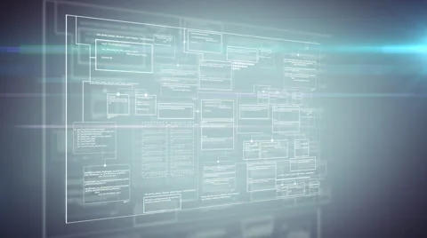 Computer code programm digital background 動画素材 4142769