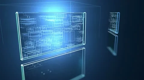 Computer code programm digital background 스톡 동영상 10915781