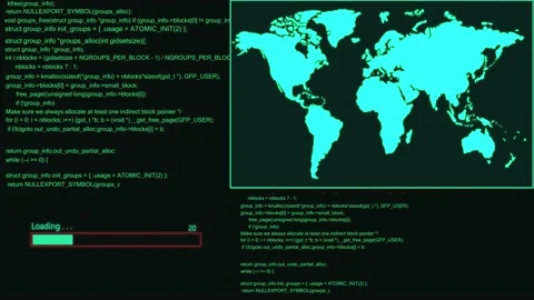 Computer Code. Programming. Coding And Downloading Data. Hacker Concept Vidéo 157487619