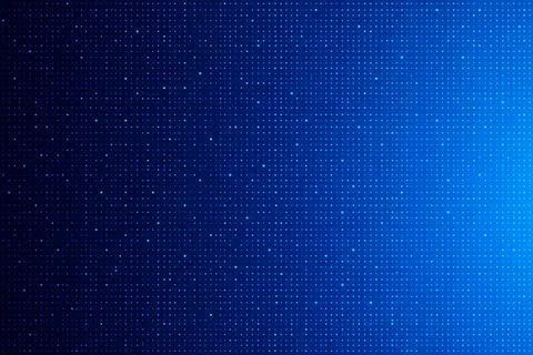 Computer code programming screen with blue background and digital text Stock Illustration