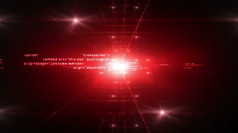 Computer Code Red Stock Footage 51029521